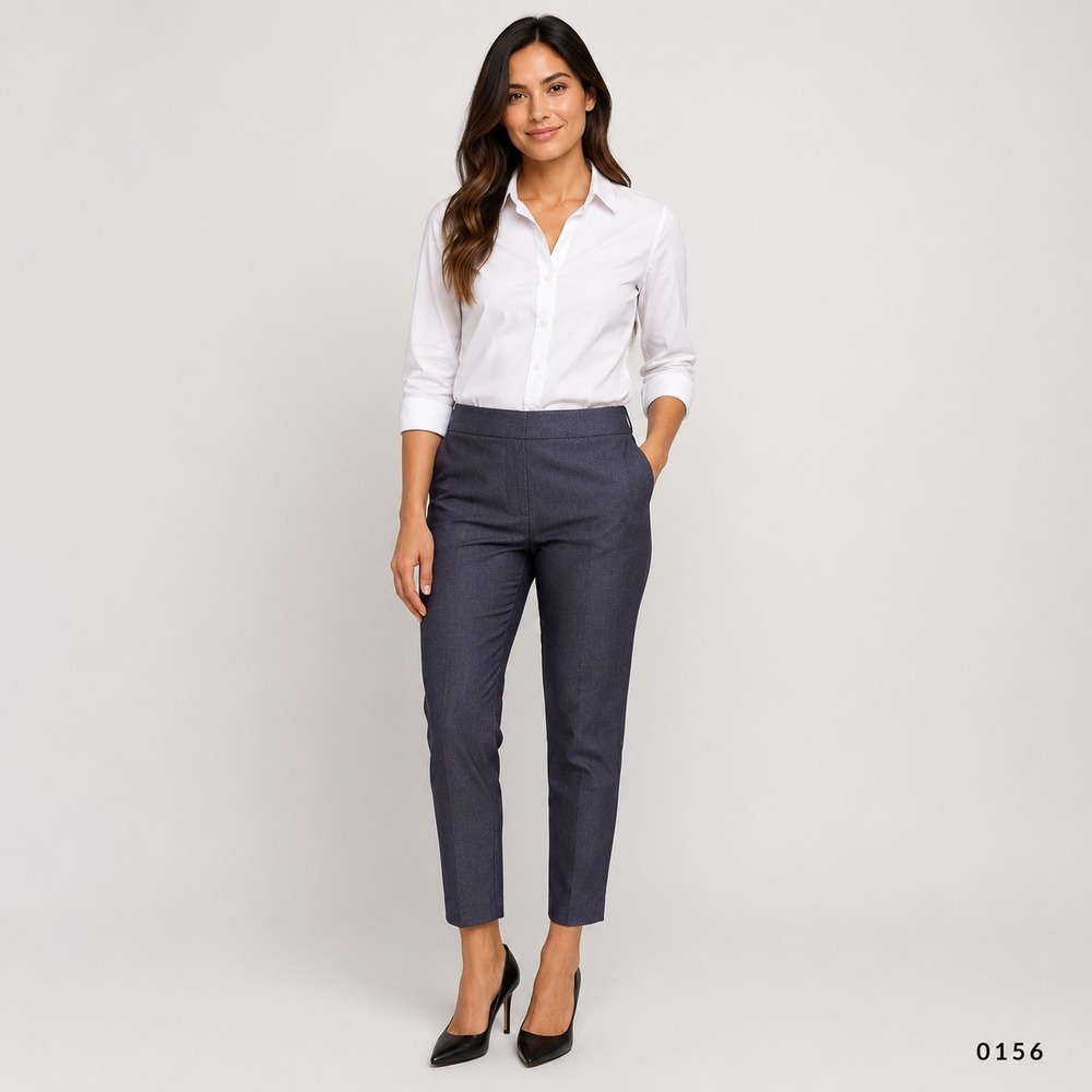 Talbots Chatham‎ Ankle Pants Womens 2 Dark Indigo Slim Leg Side Zip New 342008